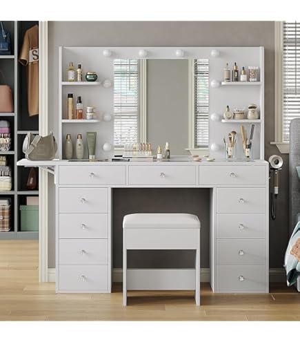 Amazon｜レトロドレッサー テーブル アンティーク ドレッサーセット