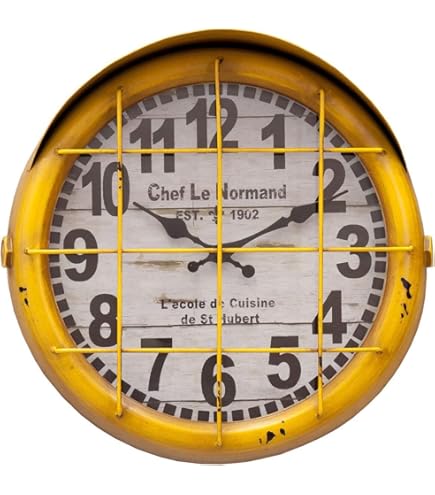 Amazon.co.jp: アンティーク クロック サブマリン/イエロー（潜水艦