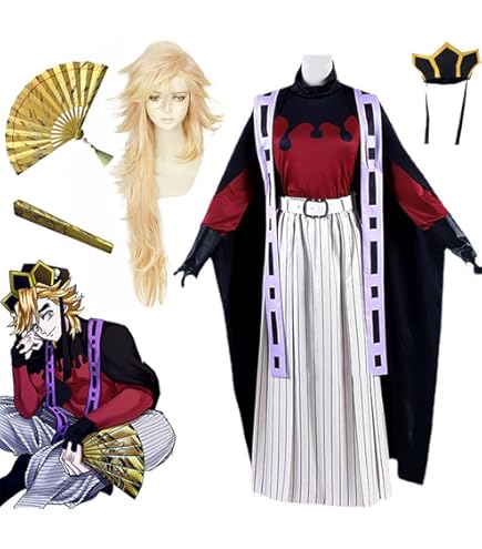 Amazon.co.jp: 鬼滅の刃 童磨（どうま）コスプレ衣装 上弦の弐 風