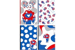 山野紙業 ノート EXPO2025 ミャクミャク A罫 4冊パック YNS002