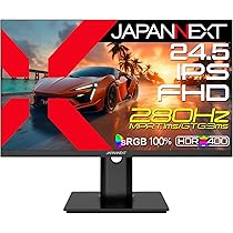 Amazon.co.jp: JAPANNEXT 24.5インチ IPSパネル搭載 280Hz/1ms