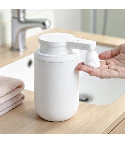 【泡タイプ】シンプルヒューマン タッチフリーフォームディスペンサー ツヤタイプ Amazon｜simplehuman 10オンス タッチフリー フォームセンサーポンプ
