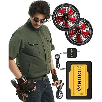 Amazon.co.jp: [elemai] 2025年NEWモデル フアン付きベスト48V高電圧