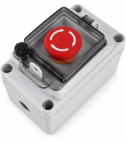 Amazon.co.jp: CHUNYE 緊急停止ボタン キー付き XB2-BS142C 緊急停止