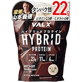VALX バルクス ハイブリッドプロテイン 1kg スプーン無し チョコレート風味 ホエイプロテイン WPC ソイプロテイン 山本義徳監修 国内製造 オールインワン 完全食 鉄分 亜鉛 カルシウム マグネシウム ビタミン11種 ミネラル4種 筋トレ 