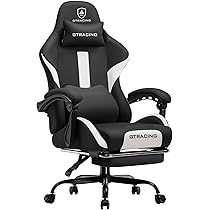 トレーニングチェア GT901-BLACK Gaming Chair with Footrest | GTRACING