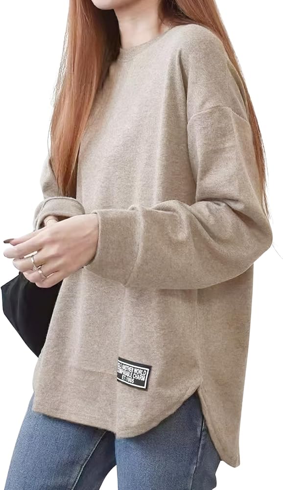 [MOWO]  tシャツ レディース 長袖 【最高の肌触り・秋の着こなし・ヴィンテージstyle】 トップス カットソー