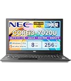 エ*ジ様 NEC ノートパソコン 高性能Corei3 6100u搭載！ Amazon.co.jp: 【整備済み品】 NEC ノートパソコン VK23 15.6型 第6