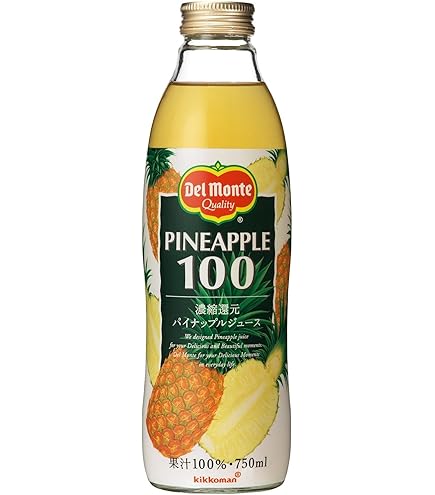 Amazon.co.jp: Kikkoman Del Monte Pineapple Juice, 25.5 fl oz (750