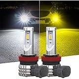 【超爆光モデル】Perrace h8 led フォグ 2色切り替え h11 led フォグランプ 2色切替 h16 led フォグランプ 2色 爆光 ホワイト/イエロー 車検対応 角度調整 DC12V カラーチェンジ 車用LEDバルブ 2個セット