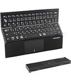 Amazon | キーボード Bluetooth タブレットキーボード タッチパッド付