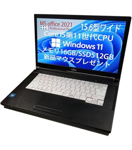 富士通 LIFEBOOK A5511/G 第11世代i5 画面15.6型 DVD 顔認証 Wi-Fi6 富士通 LIFEBOOK A5511/G 第11世代 Core i5