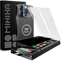 Amazon | MINIKA 【秒で貼り付け】360度 見えないフィルム 用の iPhone