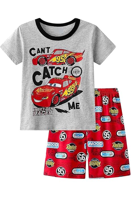 Amazon | [aliyi] カーズ 子供 パジャマ 半袖 &短パン 上下セット  