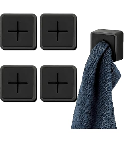 Amazon｜タオル掛け 木製 ナチュラル 目立ちにくい 壁固定 粘着テープ