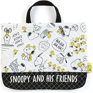 Amazon Co Jp スヌーピー キルティング手提げバッグ Woodstock シューズ バッグ