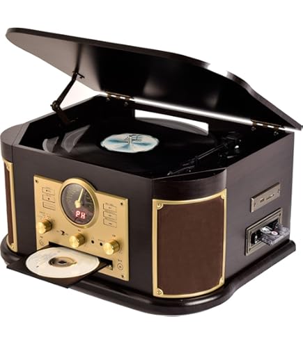 【昭和レトロ】YAMAZEN MRP-M100CR(DB)レコードプレーヤー Amazon.co.jp: 山善(YAMAZEN) キュリオム マルチレコードプレーヤー