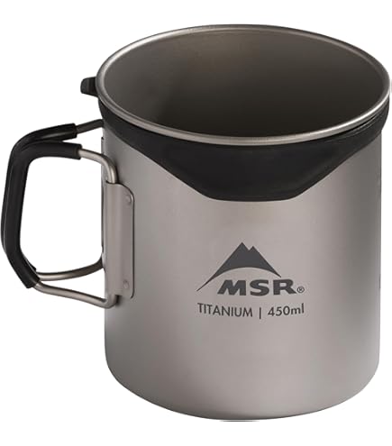 SOTO Outdoors - AeroMug Titanium 450ml Camping Mug - Light Weight