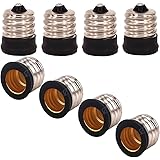 Kaiyun-zq 8pcs ランプコンバータ用のE17 E12の電球ソケットベースランプホルダー変換アダプタLED電球ソケットアダプター