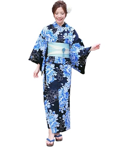dita 浴衣　凪の藤ながれ　 浴衣5点セット　➕　オーガンジー兵児帯付き 2025 浴衣5点セット(ゆかた・帯・下駄・着付けマニュアル