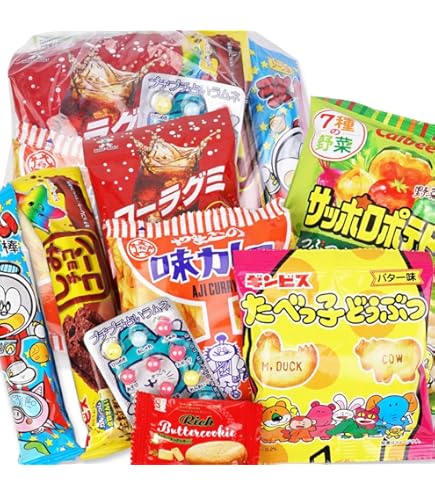 Amazon.co.jp: 300円 お菓子 袋 詰め合わせ セットA (50個セット) / お