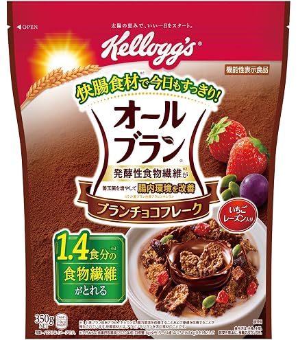 Amazon.co.jp: ケロッグ オールブラン ブラン チョコフレーク 350g ×6