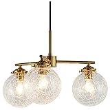 INTERFORM INC. インターフォルム ペンダントライト ゴールド モダン 3灯 シンプル Riquet 3 リケー 3 クリアクラック LT-4276CR 白熱球付