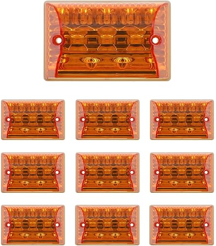Amazon.co.jp: トラック用 角マーカーランプ アンバー 24V 6W 633948