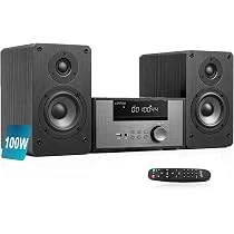 Amazon.co.jp: LONPOO CDプレーヤー 100W コンパクトコンポーネント