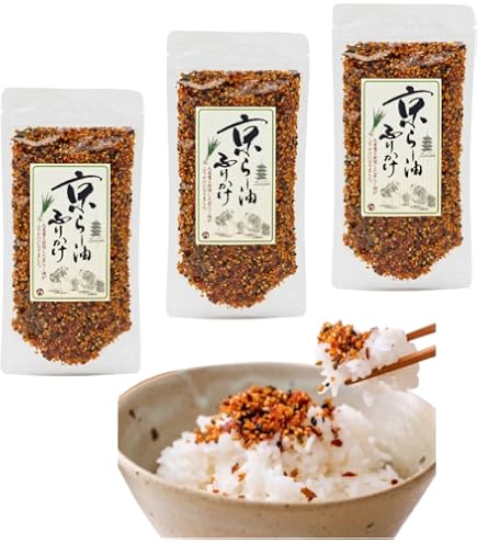 Amazon.co.jp: 舞妓はんひぃ～ひぃ～ 京らー油ふりかけ 1袋（80g） (3