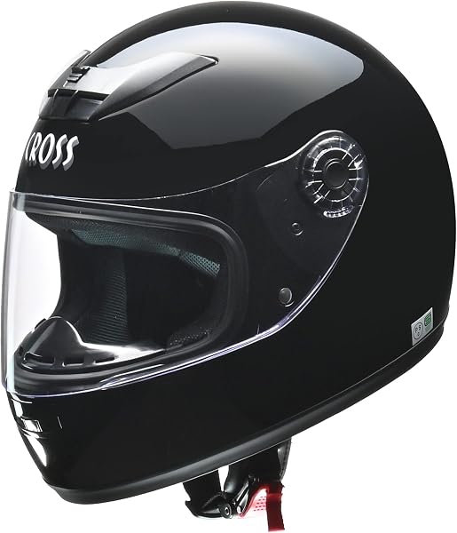リード工業(LEAD) バイクヘルメット フルフェイス CROSS スタンダード ブラック フリーサイズ CR-715 - - 1