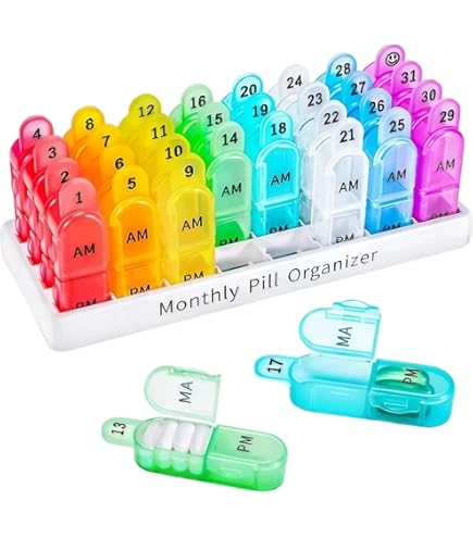 Amazon.co.jp: ピルケース マンスリーピルオーガナイザー 薬入れ 薬