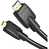 Amazonベーシック HDMIケーブル モニター用 1.8m (タイプAオス - マイクロタイプDオス) ハイスピード ブラック