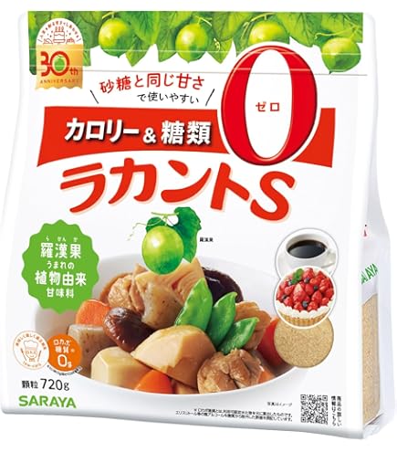 Amazon.co.jp: サラヤ ラカントS 顆粒 720g×4セット 糖質0カロリー0
