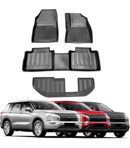 三菱 新型アウトランダーPHEV GN系前期専用　MENIIKAR 3Dフロアマット Amazon | 「MENIIKAR」三菱 アウトランダー PHEV GN系専用のフロア