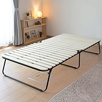 [山善] ベッド すのこベッド 折り畳みベッド 【完成品シングル耐荷重200kg 数量限定』 [山善] ベッド すのこベッド 折り畳みベッド 【完成