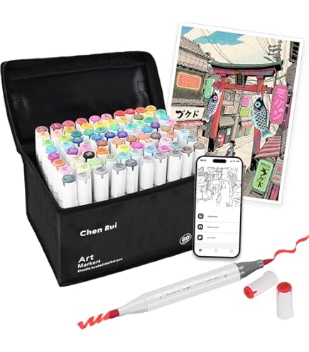 Amazon.co.jp: マクソン アルコールマーカー コミックツイン 72色