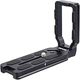 INPON 汎用 L型クイックリリースプレート L型ブラケット アルカスイス互換 1/4"ネジ付 Canon、Nikon、SONY、OLYMPUS、PENTAX、FUJIFILM、Panasonicなどの一眼レフカメラに適用