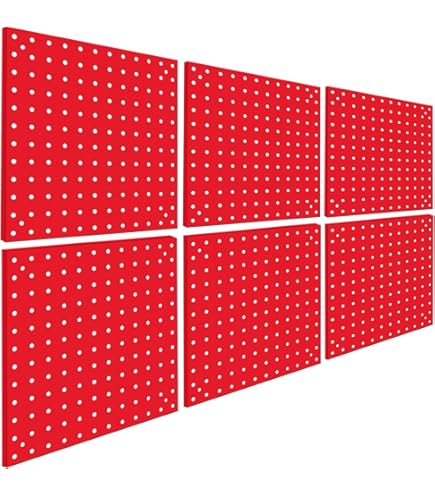 Peg Board,Pegboard Rack Garage Storage Steel Horizontal Peg Board Pack Steel Pegboard Heavy Duty 4 Pack 12 Inch X 24 Inch Metal Peg Board Tool Organi - View #4