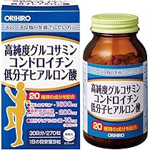 Amazon | オリヒロ 高純度グルコサミン コンドロイチン 低分子