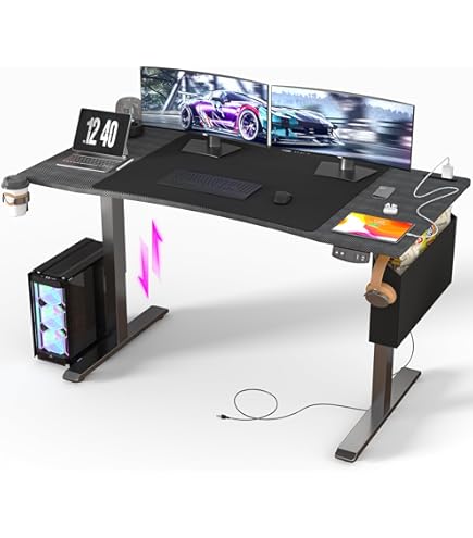 Amazon | Zontera 電動 昇降式ローデスク 高さ調整48-75cm ロー