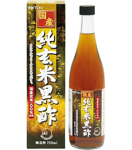 Amazon.co.jp: 2本セット 飯尾醸造 富士玄米黒酢 500ml 国産 無農薬