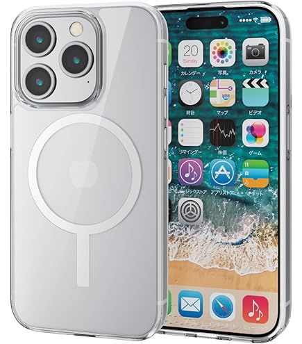 Amazon.co.jp: motomo iPhone 15 用 ケース Magsafe対応 クリアケース