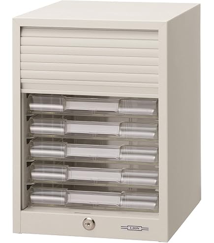Amazon | コクヨ シャッターケース ライトグレー 5段 SC-5M | 文具