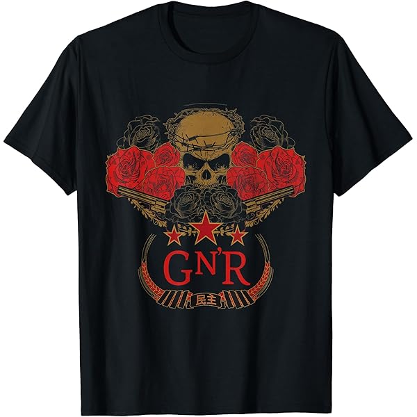 Amazon | Guns N' Roses 公式ニードル スカル ヴィンテージ T
