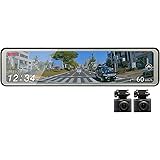 コムテック 車用 ドライブレコーダー搭載電子ルームミラー 前後2カメラ ZDR038 デジタルインナーミラー機能搭載 前後200万画素 FullHD GPS搭載 後続車両接近お知らせ 安全運転支援機能搭載 常時録画 衝撃録画 高速起動