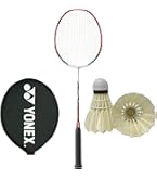 Amazon | 【シャトル2個付き・ガット張上済】ヨネックス バドミントン