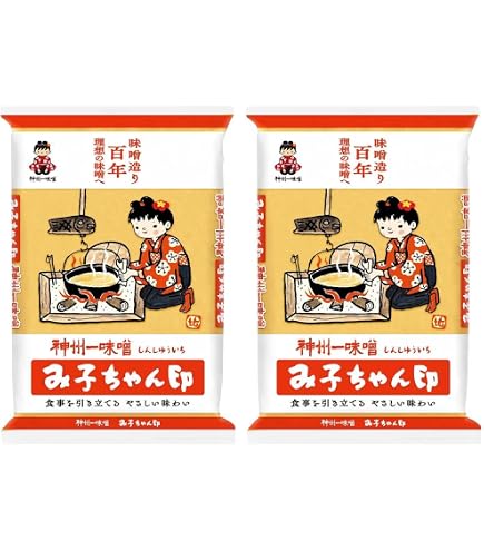 Amazon.co.jp: 神州一味噌 み子ちゃん印 850g /宮坂醸造(2袋) : 食品