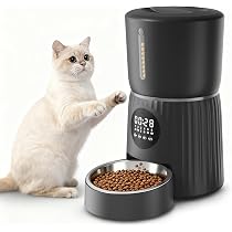 Amazon | Surfola 猫自動給餌器 犬 ハムスター うさぎ タイマー式 [Wi