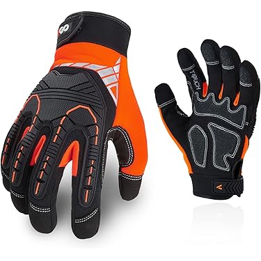 ISO-JIS防振保護具オレンジグレー手袋6足セット ISO-JIS防振保護具オレンジグレー手袋6足セット